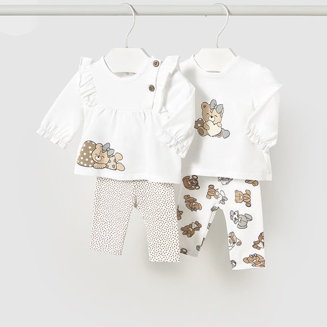 Set 2 Maglie Mayoral Bambino - Manica Corta E Lunga In Cotone 100% Con Disegni Decorativi - Foto 5