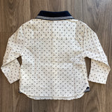 Weiße Baumwollhemden mit Armani Newborn Print 3ZHC04