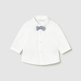 Camicia Manica Lunga In Cotone Con Papillon Neonato MAYORAL 1101