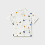 Camicia Mezza Manica Stampata In Cotone Neonato MAYORAL 1114