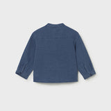 Camicia Manica Lunga In Denim Con Colletto Coreano Neonato MAYORAL 1117