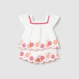 Completo Con Bermuda E Blusa Ricamata Neonata MAYORAL 1214