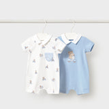 Set Di 2 Pagliaccetti Corti In Cotone Neonato MAYORAL 1715