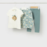 Completo 3 Pezzi Con Giacca In Cotone Neonata MAYORAL 1749