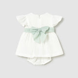Abito Elegante Con Copripannolino Effetto Lino Neonata MAYORAL 1886