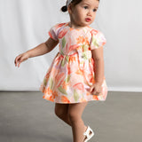 Abito Cerimonia Stampato In Misto Lino Neonata MAYORAL 1909