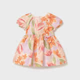 Abito Cerimonia Stampato In Misto Lino Neonata MAYORAL 1909