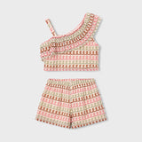 Completo Con Shorts E Top Asimmetrico Bambina MAYORAL 3225