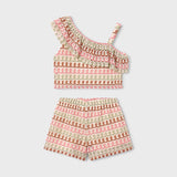 Completo Con Shorts E Top Asimmetrico Bambina MAYORAL 3225