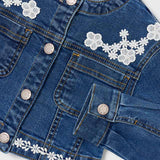 Giubbotto In Denim Con Inserti In Macrame' Bambina MAYORAL 3453