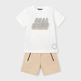 Completo Bermuda E T-Shirt In Cotone Bambino MAYORAL 3606