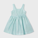 Abito Smanicato Elegante Con Fiore Bambina MAYORAL 3916