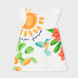 Abito Smanicato Stampato In Cotone Bambina MAYORAL 3934