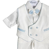 Completo Elegante Con Panciotto In Cotone Neonato LA SARTORIA DEI PICCOLI L040