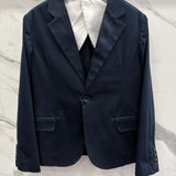 Giacca in Cotone con revers Tasche Bambino Blu Manuell&Frank M2531