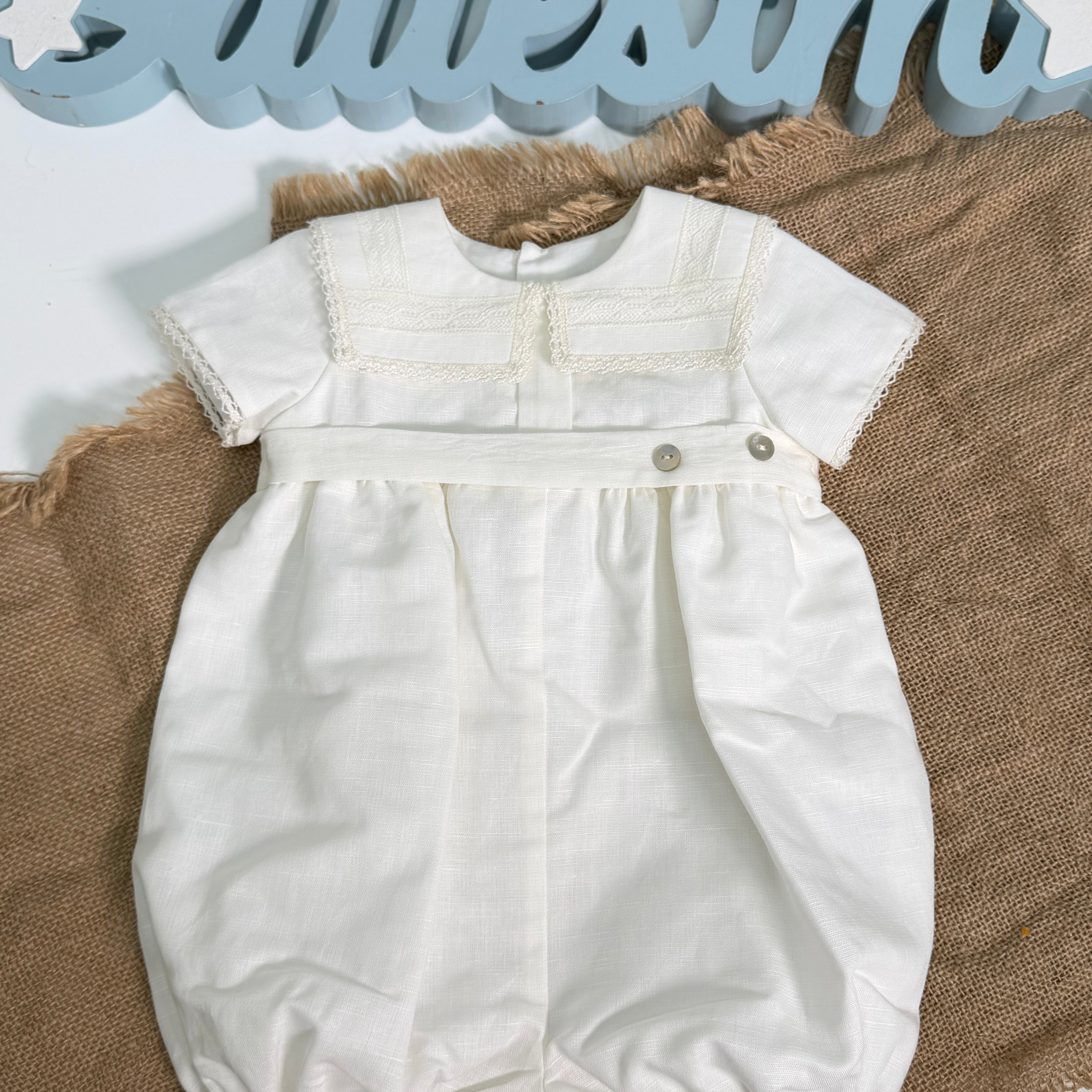 Pagliaccetto estivo con gilet a righe da personalizzare con nome Pagliaccetto estivo con gilet a righe da personalizzare con nome