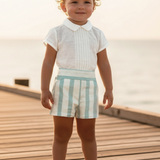 Bermuda Con Camicia In Cotone Neonato DEL SUR 0278