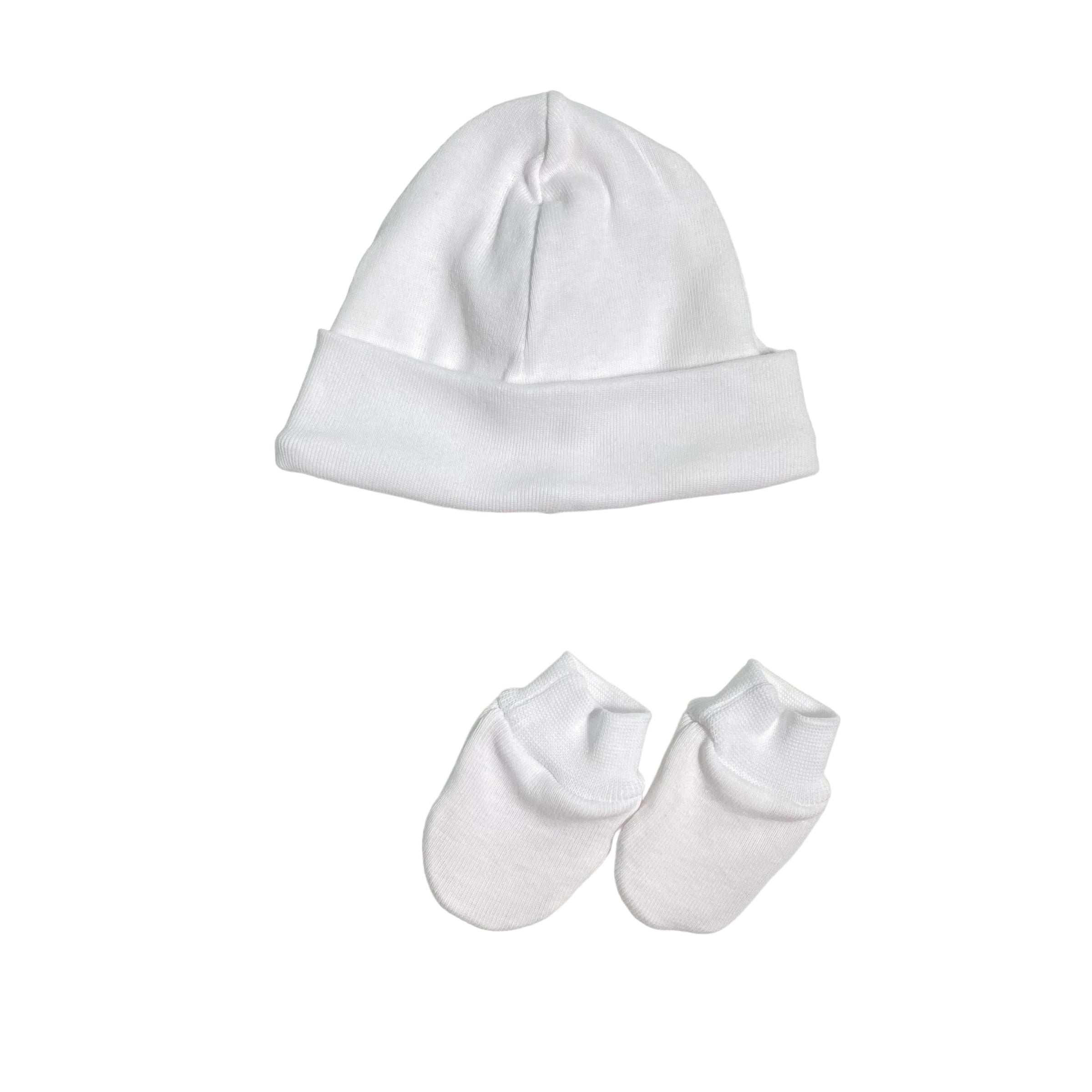 Set con Cappellino e Moffole Caldo Cotone Neonato/a CALAMARO 09174SET