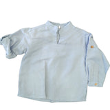 Camicia In Misto Lino Manica Lunga Con Tasche Bambino COCOTE 41086