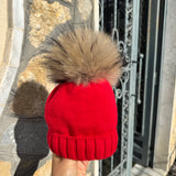 Cappello In Misto Lana Con Risvolto E Pom Pon In Murmasky Neonato/a FURFANTE CT0523A1