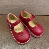 Ballerine primi passi in Pelle Bordeaux Bambina RIZITOS B2617