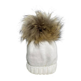 Cappello In Misto Lana Con Risvolto E Pom Pon In Murmasky Neonato/a FURFANTE CT0523A1