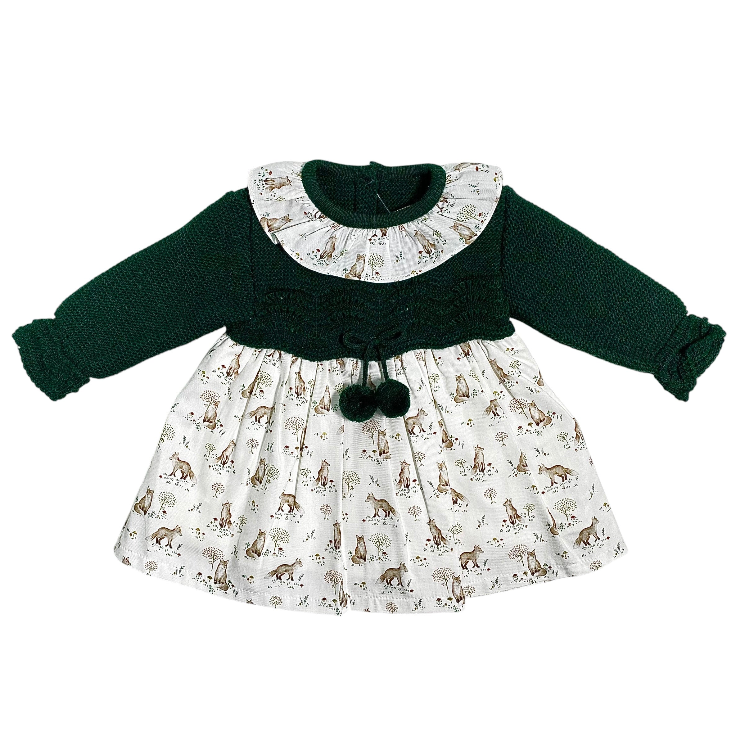 Abito Combinato In Maglia E Tessuto Neonata BABY FASHION 526.7A