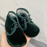 Krippenschuh mit Samtschnürsenkel für Neugeborene Index 324