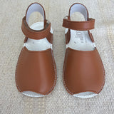 Minorchine-Modell Sandalen aus Leder für Neugeborene INDEX 1449