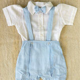 Completo Tre Pezzi In Misto Lino Con Cardigan Neonato BEBE' MARGO' B097C