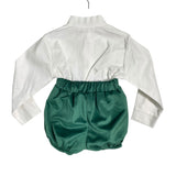 Completo Con Bermuda In Velluto e Maglioncino Neonato VALENTINA BEBES HADA127