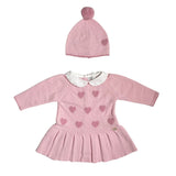 Abito Con Cappello In Misto Cashmire Neonata DR KID DK123