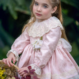 Abito Elegante Manica Lunga Damascato Neonata MIMOSA CIELO DE FANTASIA