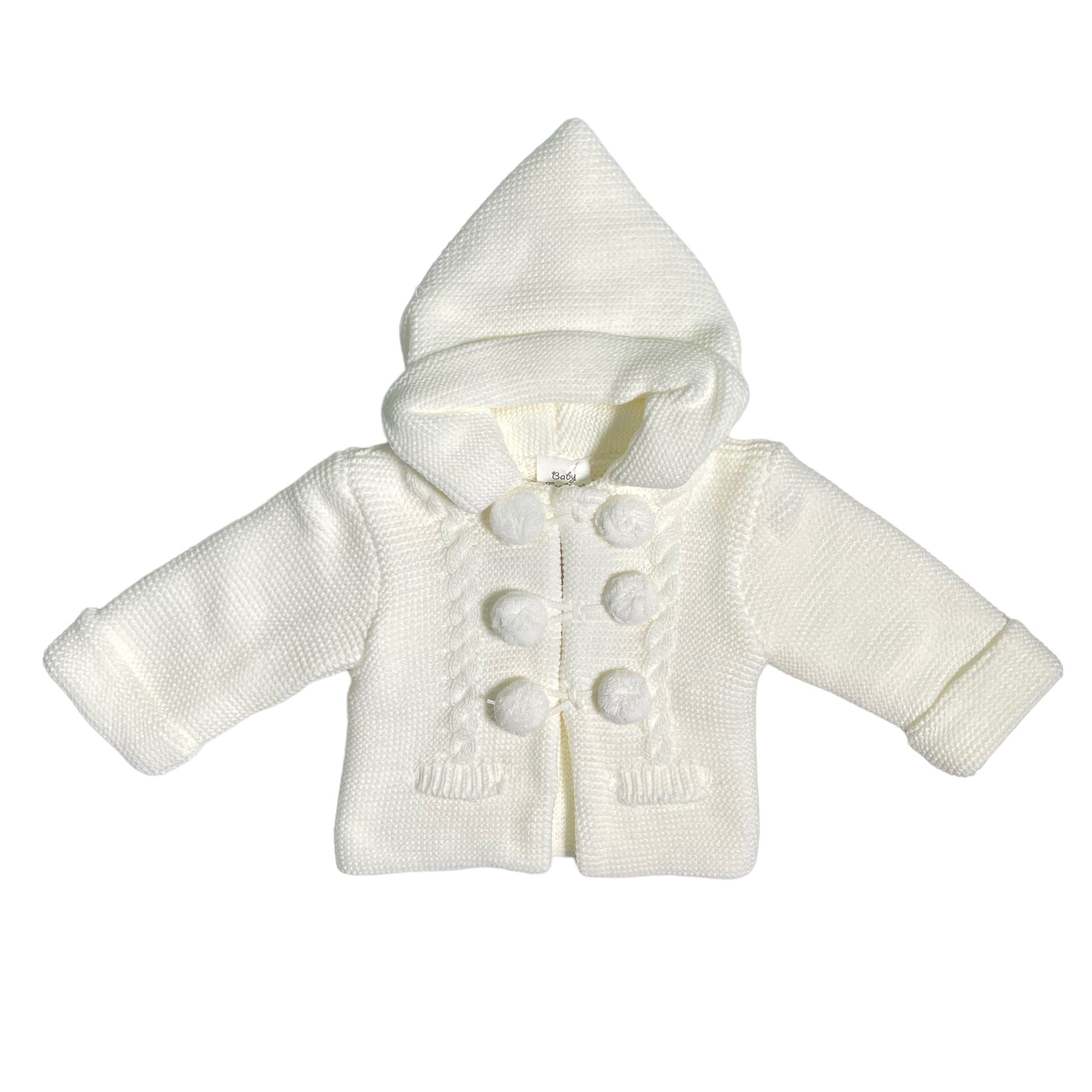 Cappotto Doppiato Con Cappuccio In Maglia Neonato/a BABY FASHION