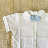 Completo Tre Pezzi In Misto Lino Con Cardigan Neonato BEBE' MARGO' B097C
