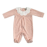 Tutina Intera In Ciniglia Millerighe Neonata BEBE' MARGO' B005