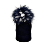 Cappello In Misto Lana Con Risvolto E Pom Pon Originale Neonato/a FURFANTE CT0449A