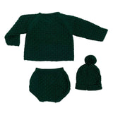 Completo Tre Pezzi Con Culotte Cardigan E Cappello Neonato/a BABY FASHION 521.1C