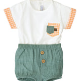 Completo Con Culotte E T-Shirt Neonato CALAMARO 11118