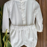 Completo Camicia e Bermuda Elegante Neonato Ponto Por Ponto 6420