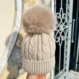 Cappello In Misto Lana E Cashmire Con Pom Pon Ecologico Neonato/a FURFANTE CT1610EA