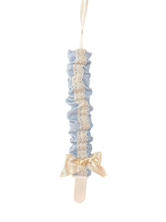 Portaciuccio In Tessuto Con Pizzo Neonato PONTO POR PONTO 6621PC