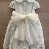 Elegant Ceremony Dress In Green Embroidered Tulle Baby Girl MIMILU '314BB
