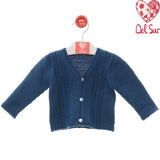Cardigan Scollo a V In Tessuto Anallergico  Neonato/a DEL SUR 9224