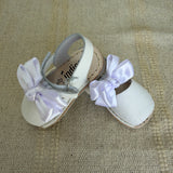 Minorchine Glitter First Steps Sandalen mit Satinschleife für Mädchen INDEX 300G