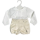 Completo 2 Pezzi Elegante In Velluto Neonato GRANLEI 186