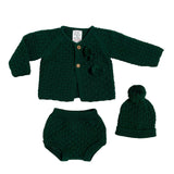 Completo Tre Pezzi Con Culotte Cardigan E Cappello Neonato/a BABY FASHION 521.1C