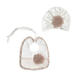 Set Di Cappello E Bavetta Neonata LA SARTORIA DEI PICCOLI LR010