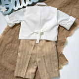 Completo Elegante 4 Pezzi In Cotone Neonato BUFI M0515A2