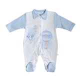 Tutina Intera In Cotone Stampa Mongolfiera Neonato/a FIRST BABY BALON